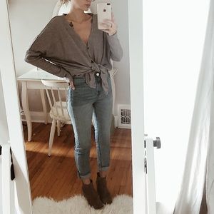 Urban Outfitters- Button Up Waffle Knit Cardigan